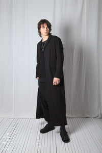 Straight Long Coat_Luxury Bi-Stretch Tricot