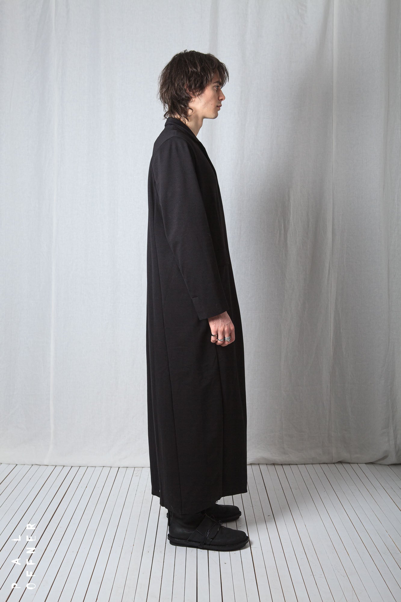 Straight Long Coat_Luxury Bi-Stretch Tricot