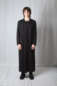 Straight Long Coat_Luxury Bi-Stretch Tricot