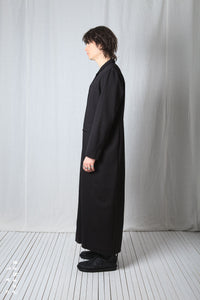 Straight Long Coat_Luxury Bi-Stretch Tricot