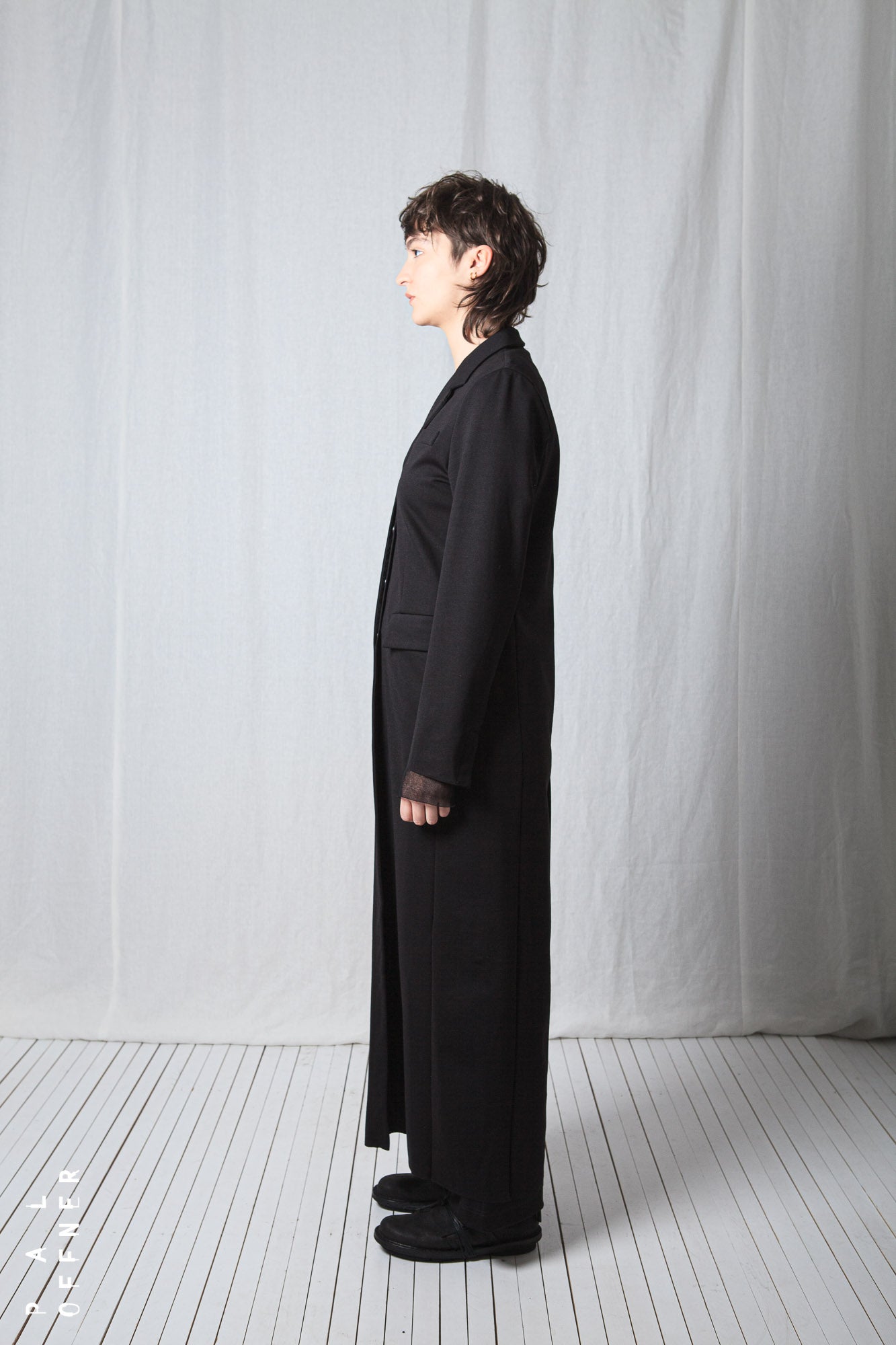 Straight Long Coat_Luxury Bi-Stretch Tricot