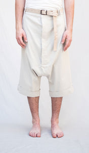 Stretch Short Trousers_Viscose Linen Mix