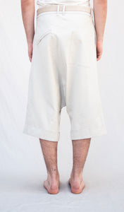 Stretch Short Trousers_Viscose Linen Mix