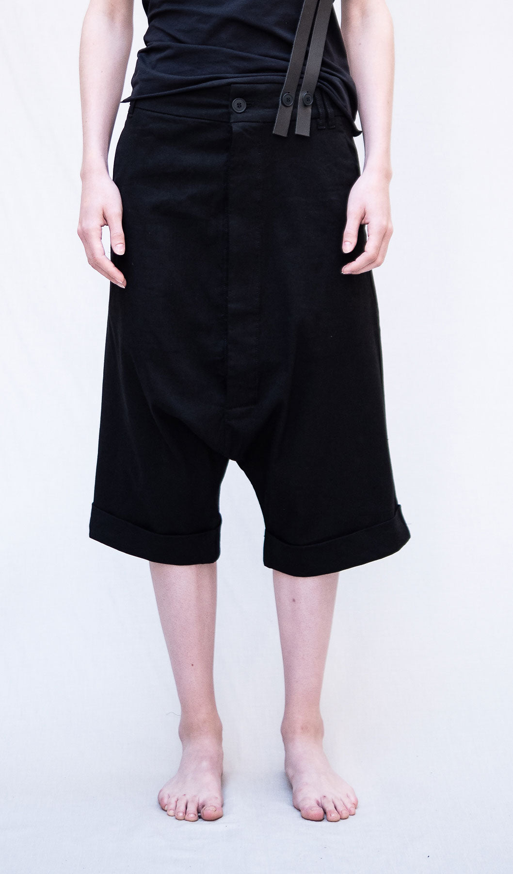 Stretch Short Trousers_Viscose Linen Mix