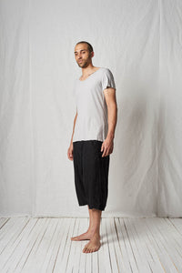 Super Low Cropped Trousers_Linen