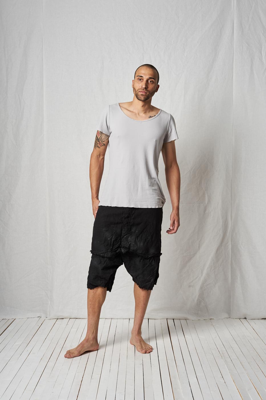 Super Low Crotch Trousers_Linen