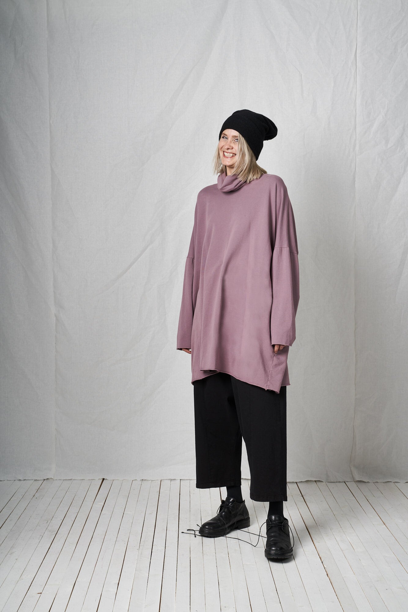 Turtel Neck Tunic_Cotton Sweat