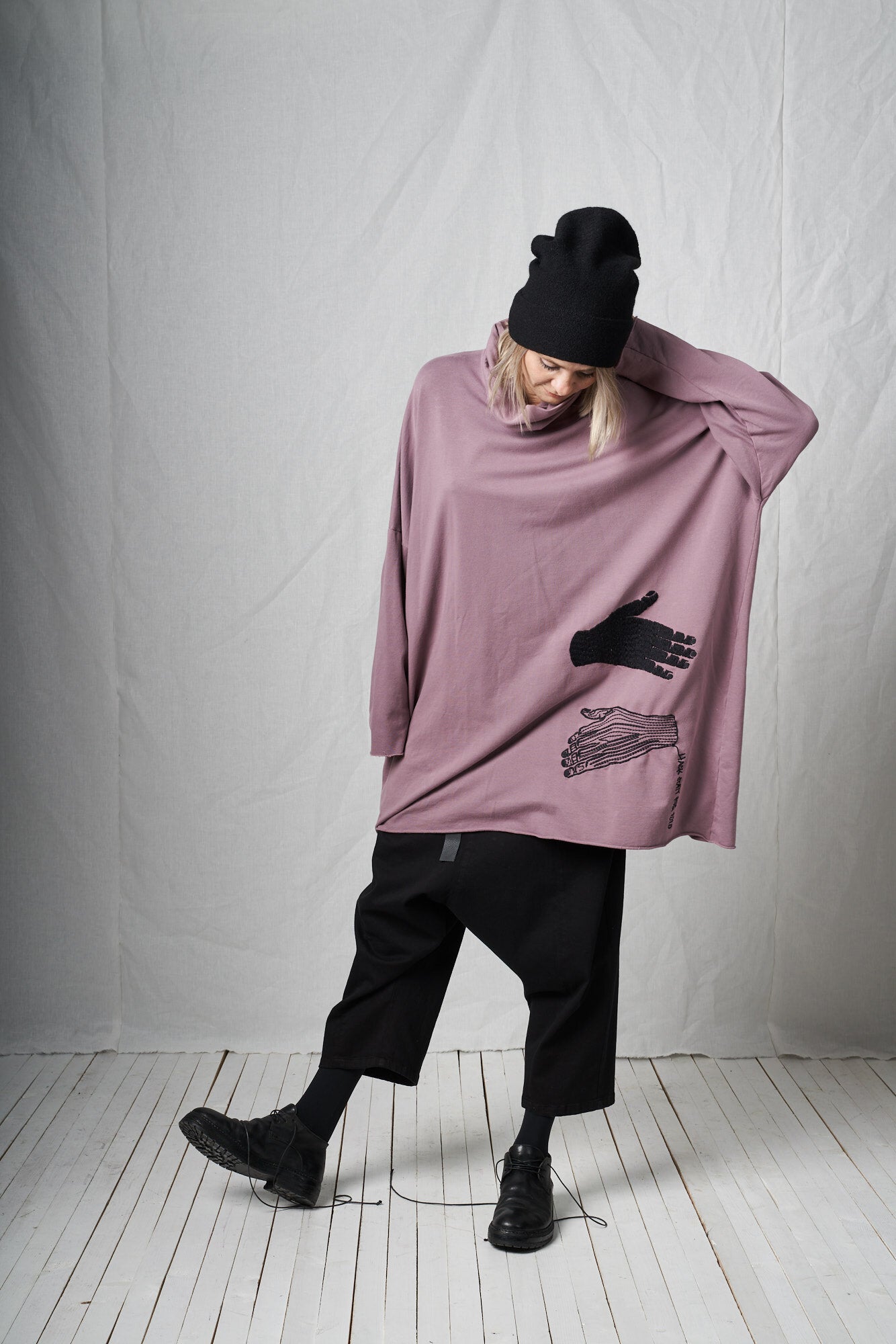 Turtel Neck Tunic_Cotton Sweat