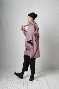 Turtel Neck Tunic_Cotton Sweat