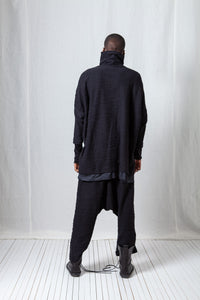 Turtle Neck Oversize Tunic_Bubble Sweat