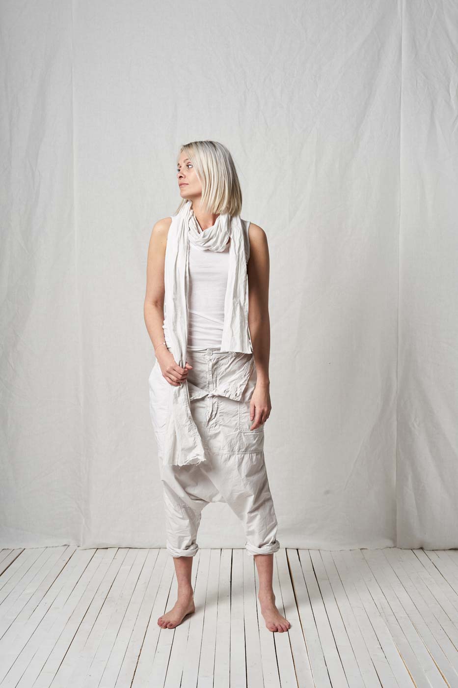 Two Waist Trousers_Cotton Poplin