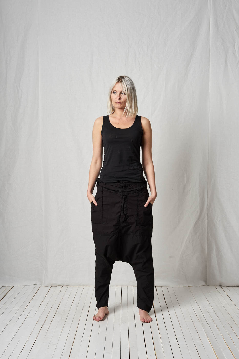 Two Waist Trousers_Cotton Poplin