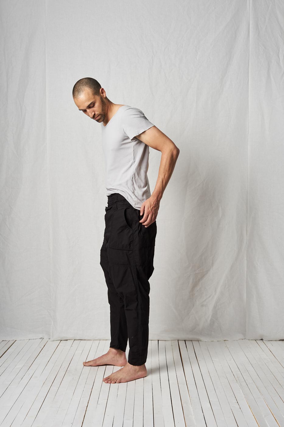 Two Waist Trousers_Cotton Poplin