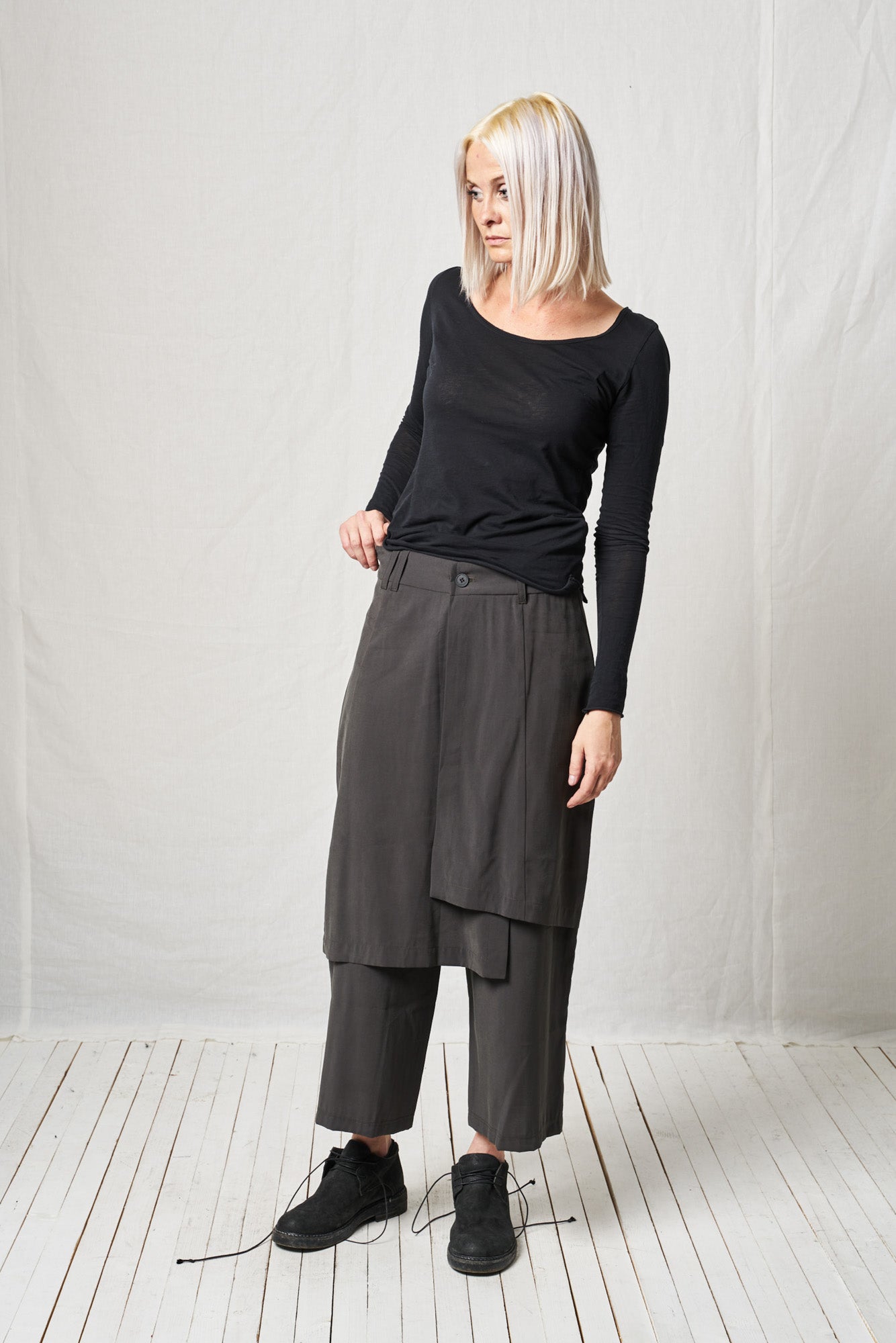 Wrap Trousers_Flowing Viscose